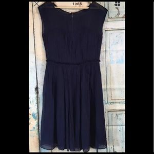 Boden Chiffon Navy Dress Size 4